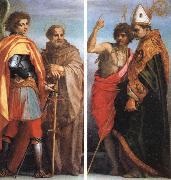 Andrea del Sarto SS.Michael the Archangel and John Gualbert SS.John the Baptist and Bernardo degli berti oil on canvas